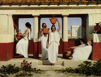 Griechische Frauen am Brunnen, 1841